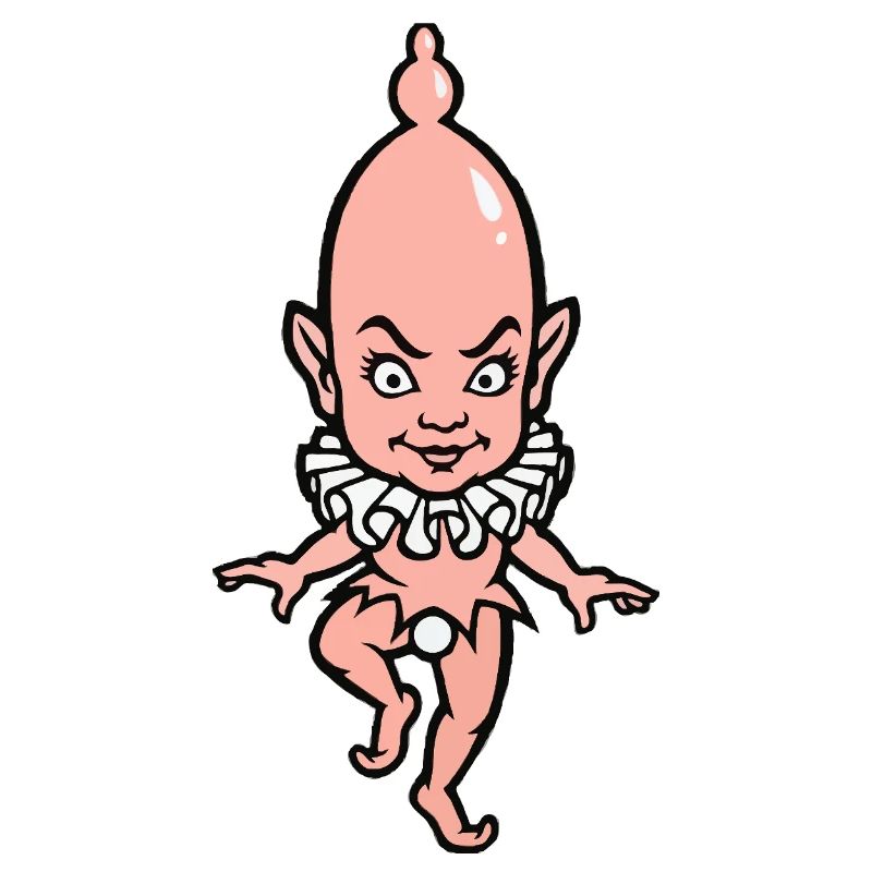 Bébé Diable mignon avec collier