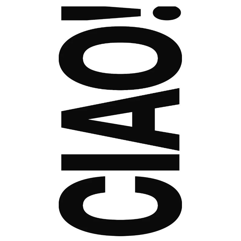Ciao Typografie Statement Design