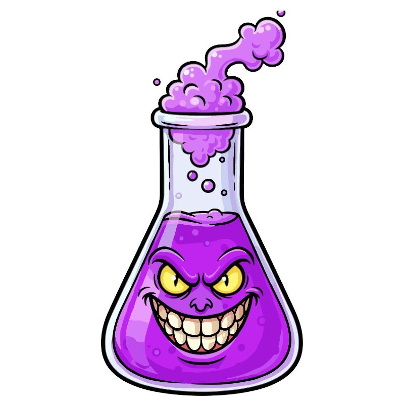 Purple Alchemy Bottle Magic