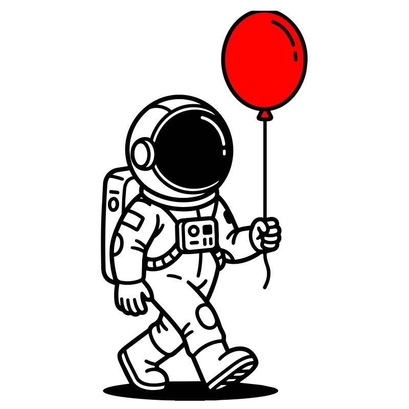 Astronaut with balloon