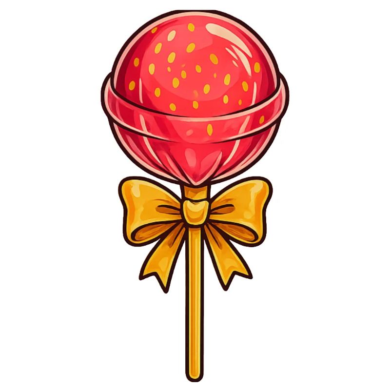 Whimsical Lollipop Bow Design