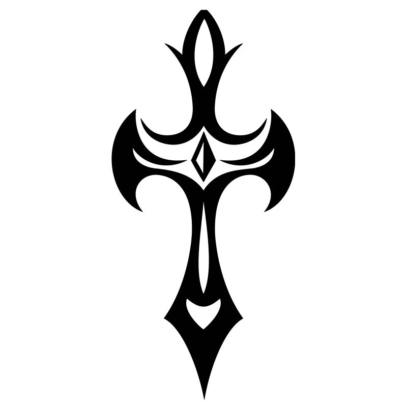 Croix, gothique, crucifix