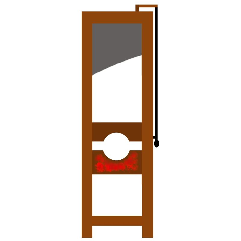 Guillotine Drop Axe Scaffold Execution Horror