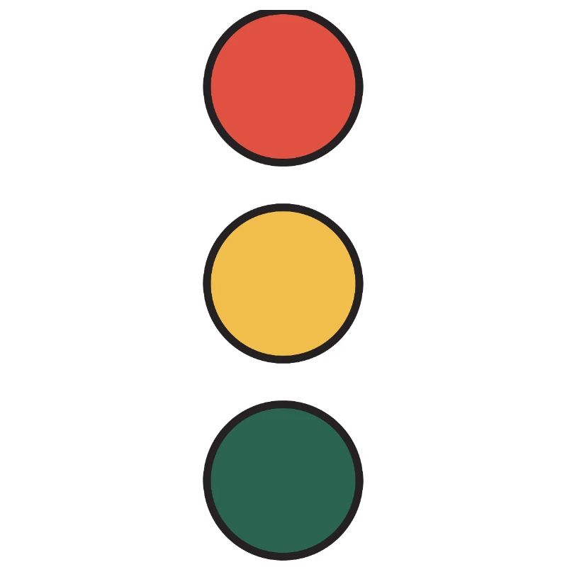 Color Wheel Stack: Red Yellow Green