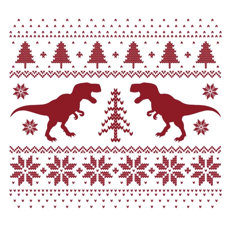 Dinosaurier-Weihnachtspullover