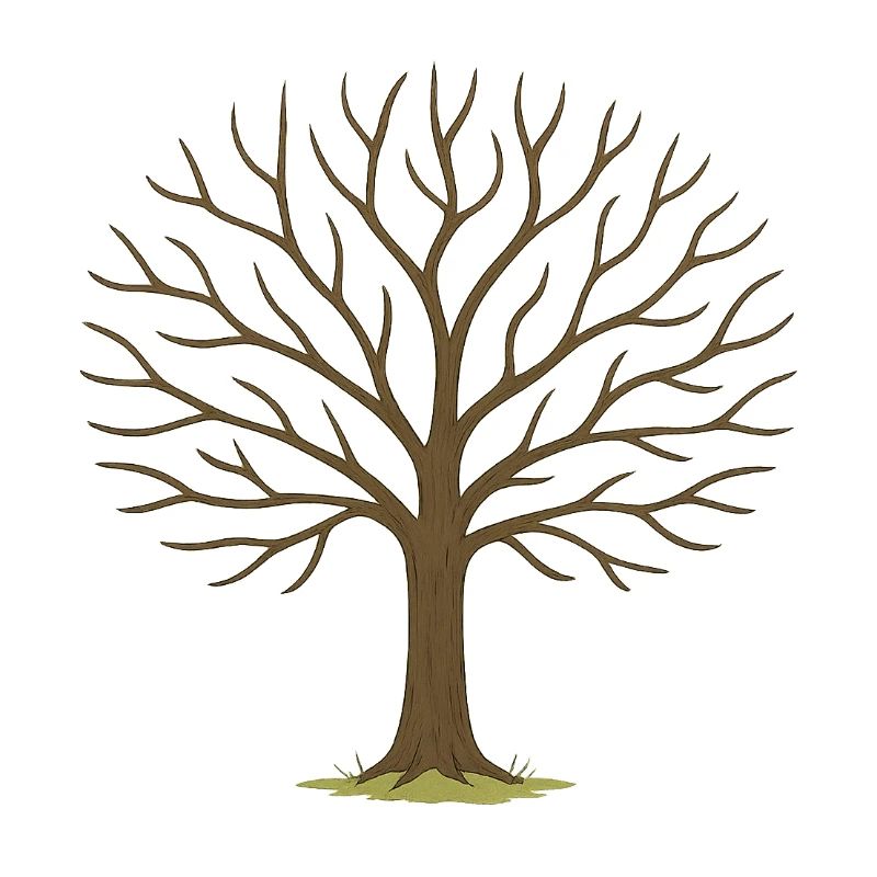 Silhouette de l’arbre d’hiver