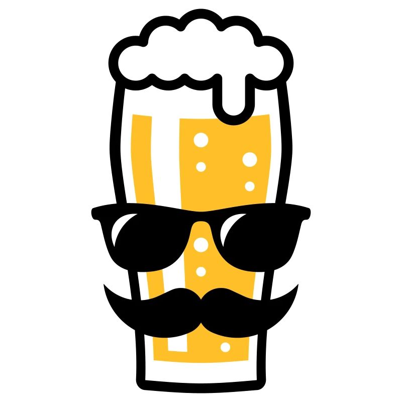 Bierglas (Bier / Sonnenbrille / Schnurrbart / 2C)