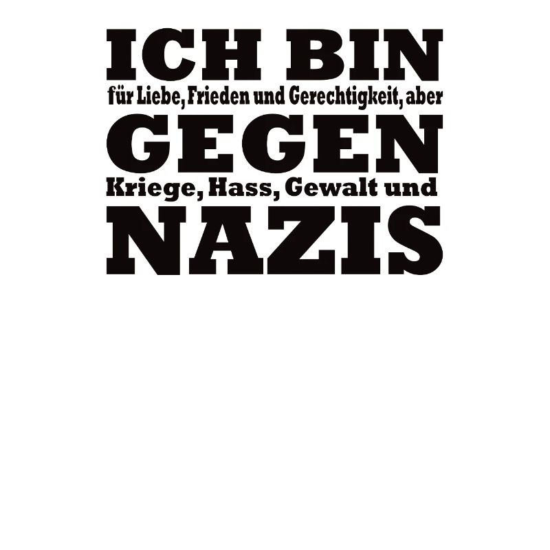 Ich bin gegen Nazis – Statement Design