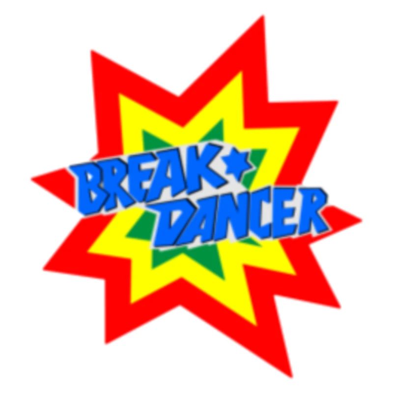 Lively breakdancer motif design