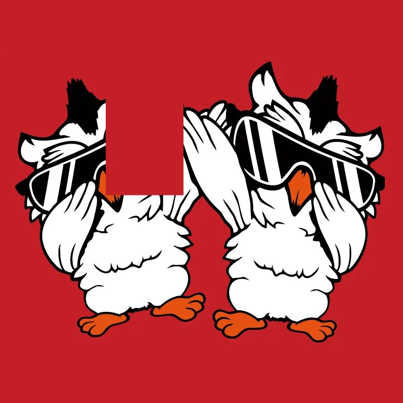 2 hiboux Dabbing Dab Danse Pose Geste Lunettes de soleil