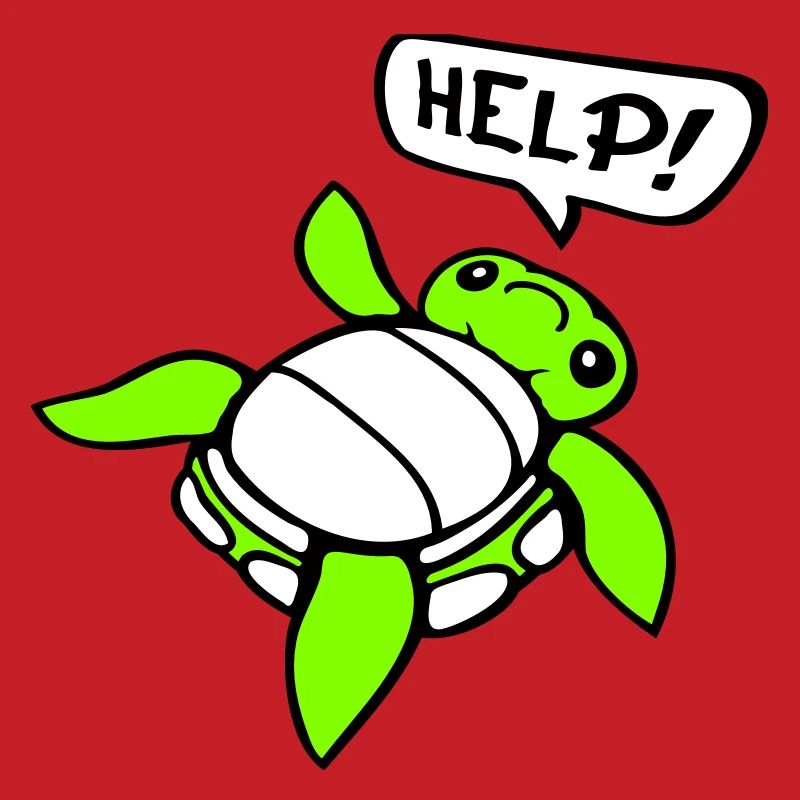 Turtle Back Tilted Over Helpless Side Help