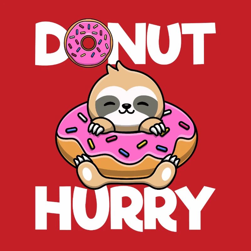 Donut Hurry Sloth Doughnut
