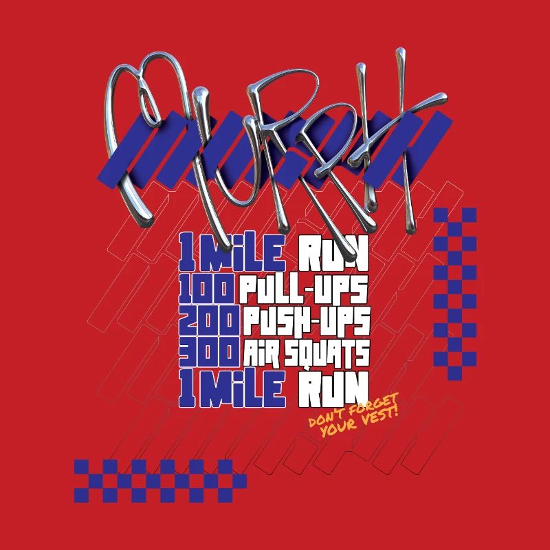 Murph Hero WOD CrossTraining light graphic version