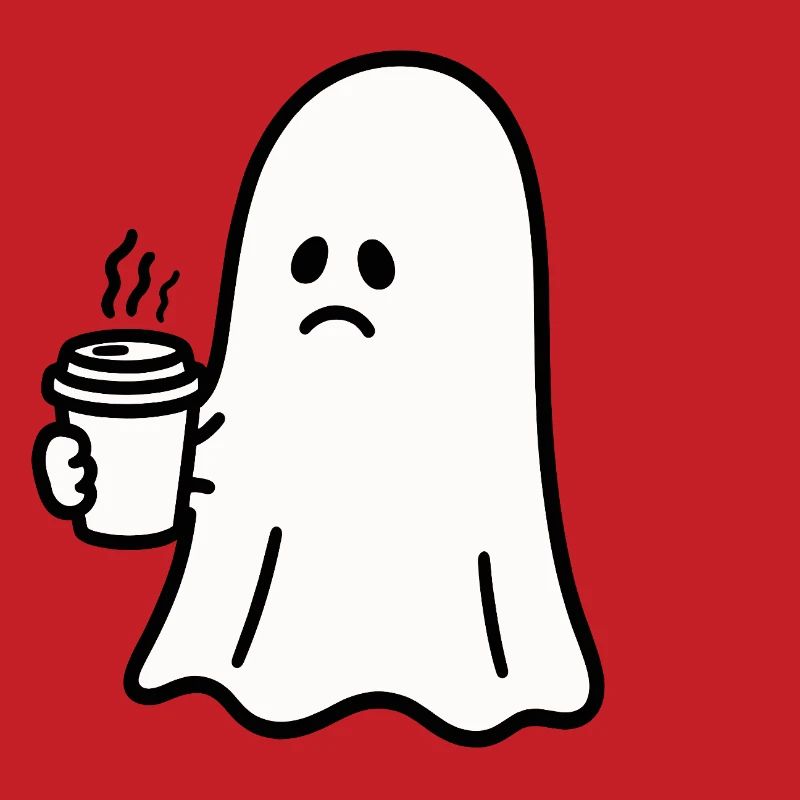 Geist Kaffee Halloween Süßes oder Saures