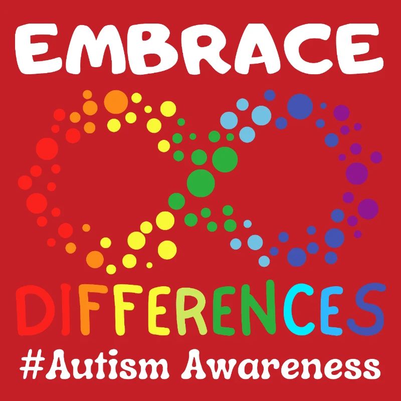 Embrace Differences Autism Awareness Infinity
