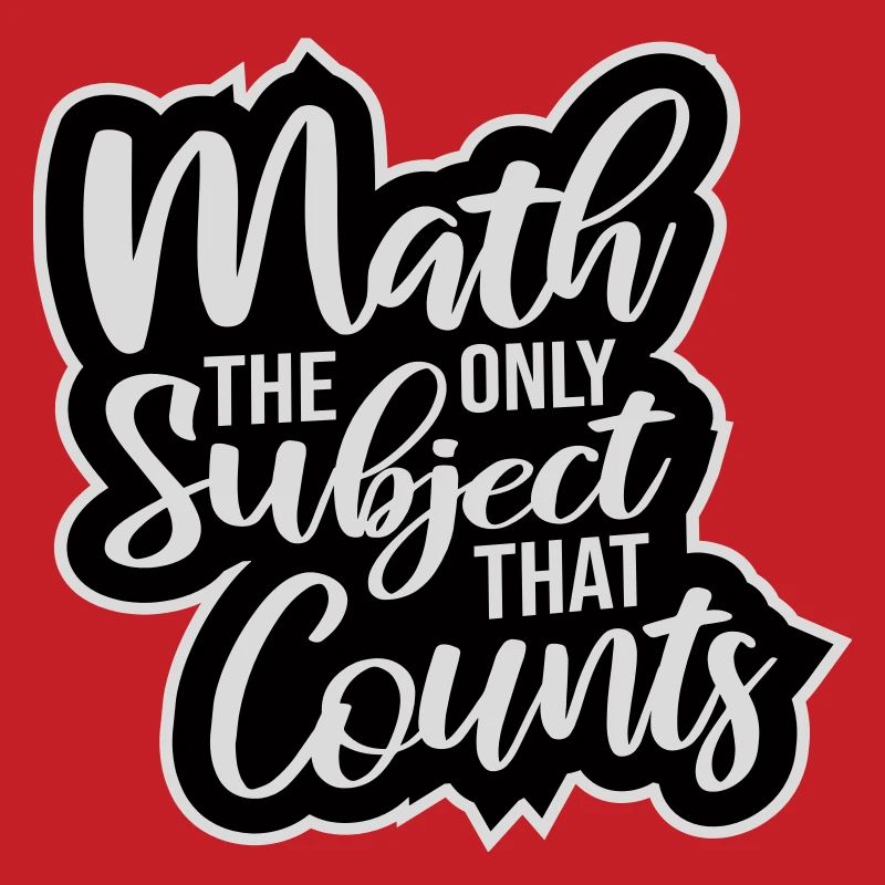Math The Only Subject That Counts Nerd Mathe Logo