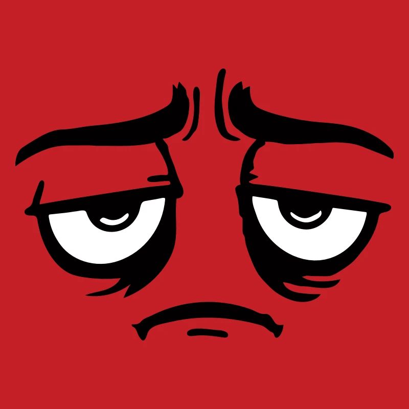 Grumpy sad disappointed face funny