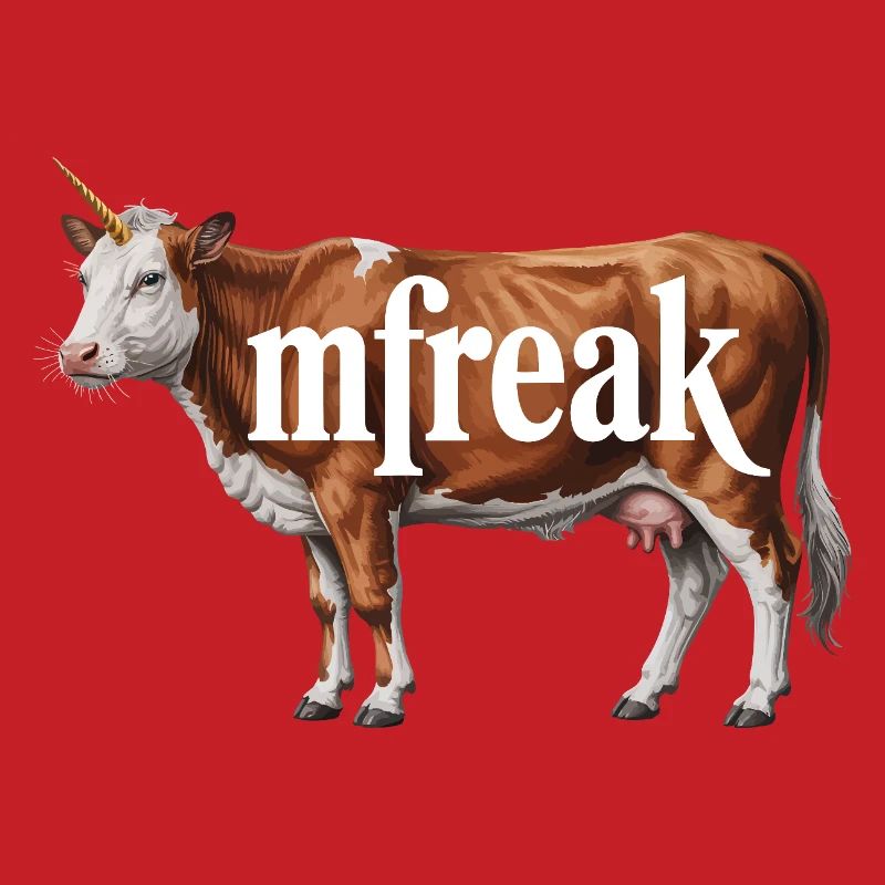Typographie de vache étrange Tee