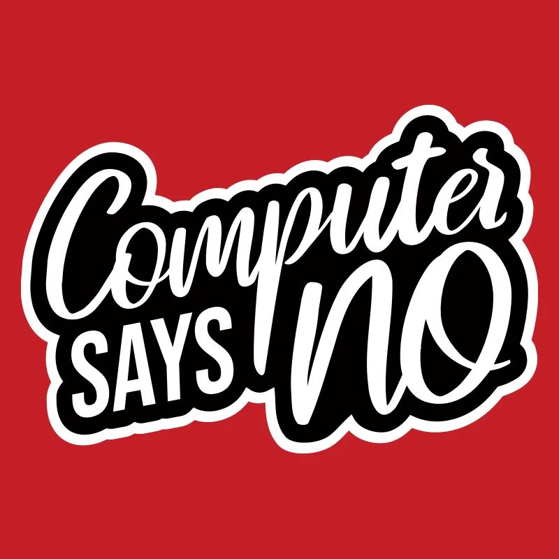 L’ordinateur dit pas de technique drôle de nerd programmeur