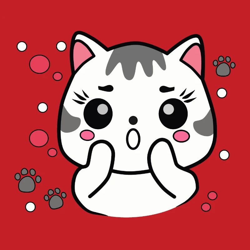 Chat mignon surpris
