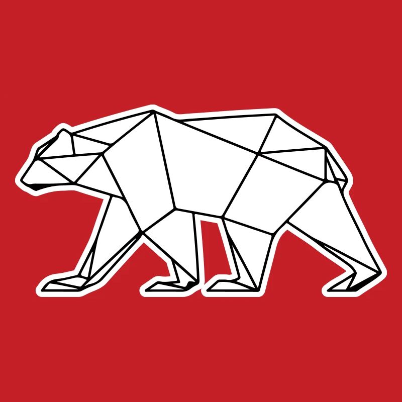 Polar Bear Polygon Polar Bear Icon