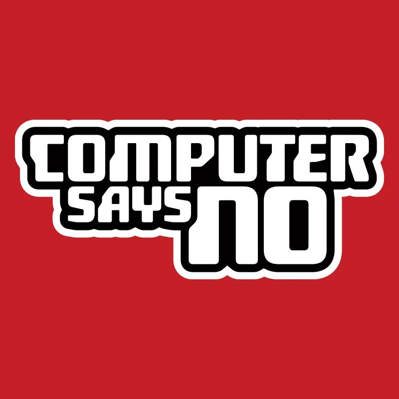 L’ordinateur dit pas de technique drôle de nerd programmeur