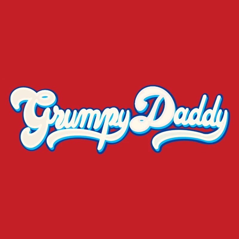 Grumpy Daddy Script - Farbe "Whipped Cream"