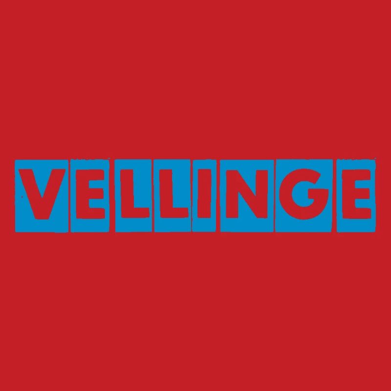 Vellinge – Blue Text Design