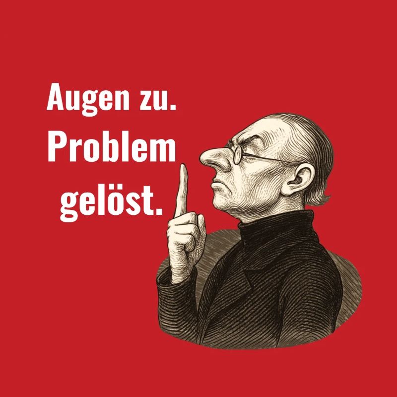 Augen zu – Problem gelöst. 