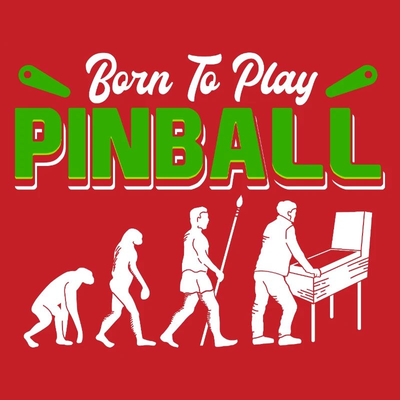 Born to Play Pinball Retro Evolution Arcade Design