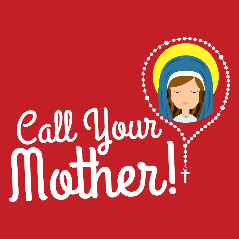 Nenne deine Mutter Illustration Tee