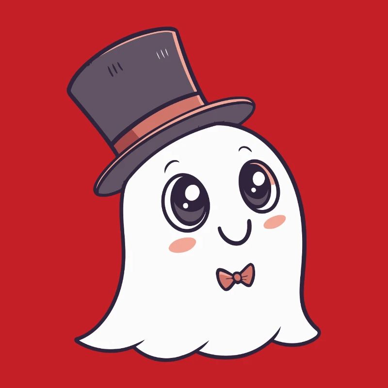 Chic Ghost Hat and Bow