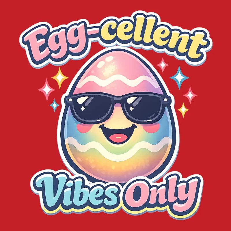 Egg Cellent Vibes Only Easter Easter Egg