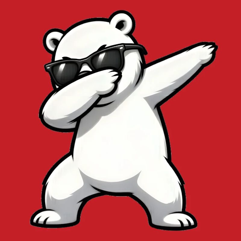 Dabbing Eisbär