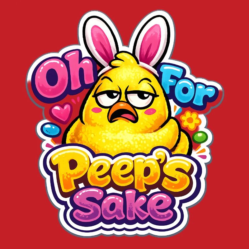 For Peeps Sake Happy Easter Easter Chick Vintage