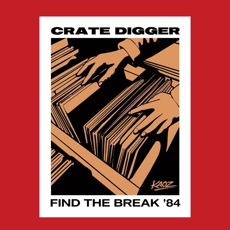 Affiche vinyle Crate Digger 84