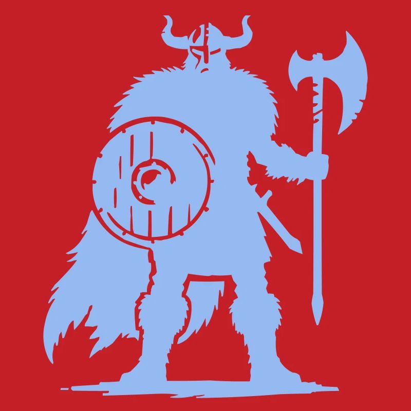 Viking warrior with axe and shield