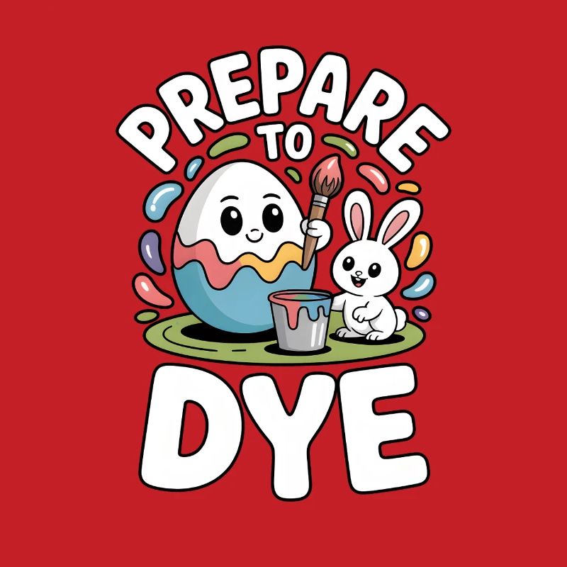 Prepare To Dye Funny Easter Saying