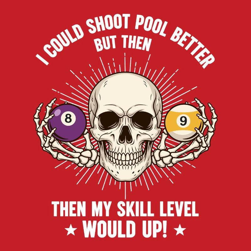 Table de billard de billard Billard Billard Spool Skull