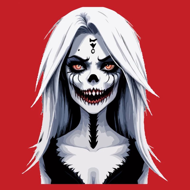 Skeleton Face Banshee Halloween