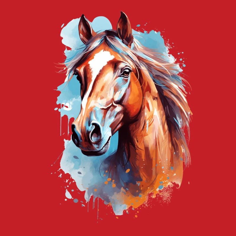 Aqaurell Pferd Design