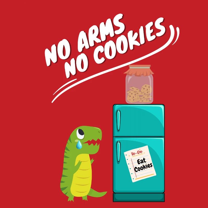 Pas de bras, pas de biscuits, drôle de dinosaure