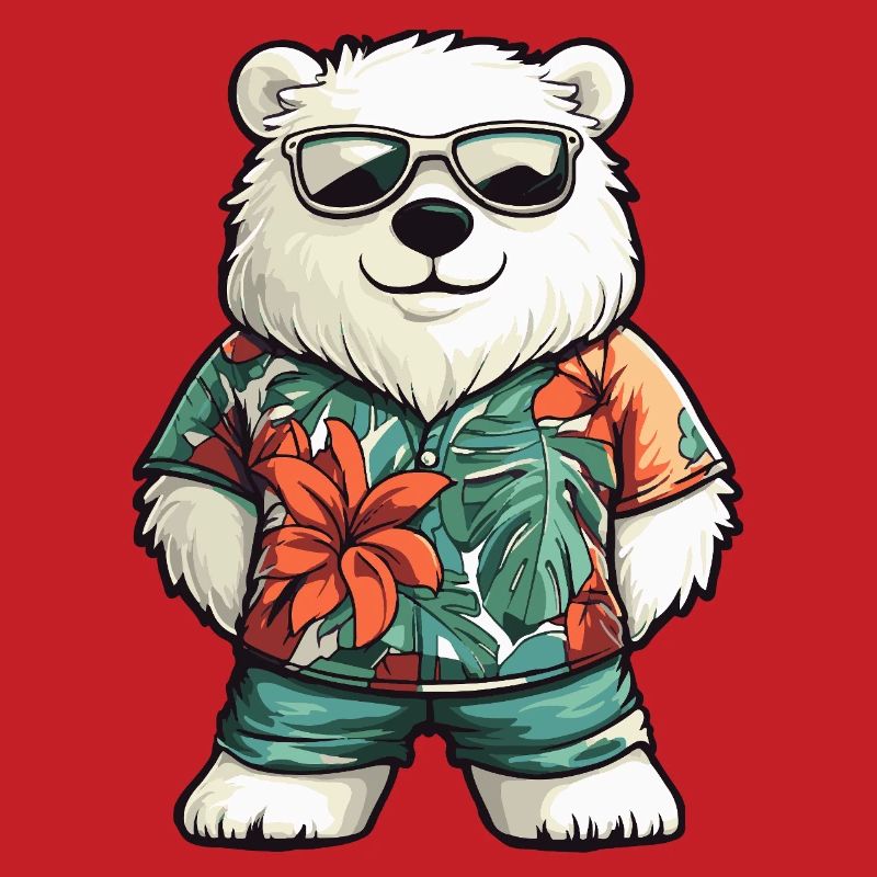 Polar Bear Comic Vacation