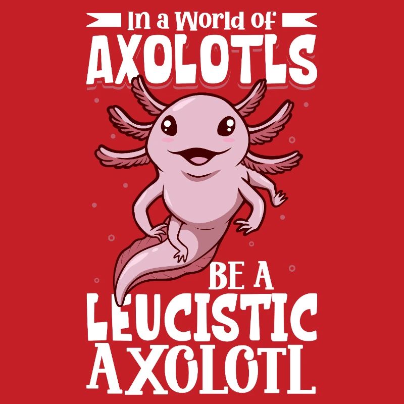 Sei ein Leucistic Axolotl
