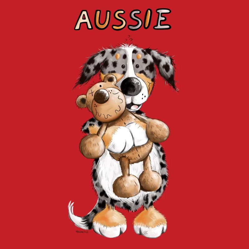 Aussie with teddy