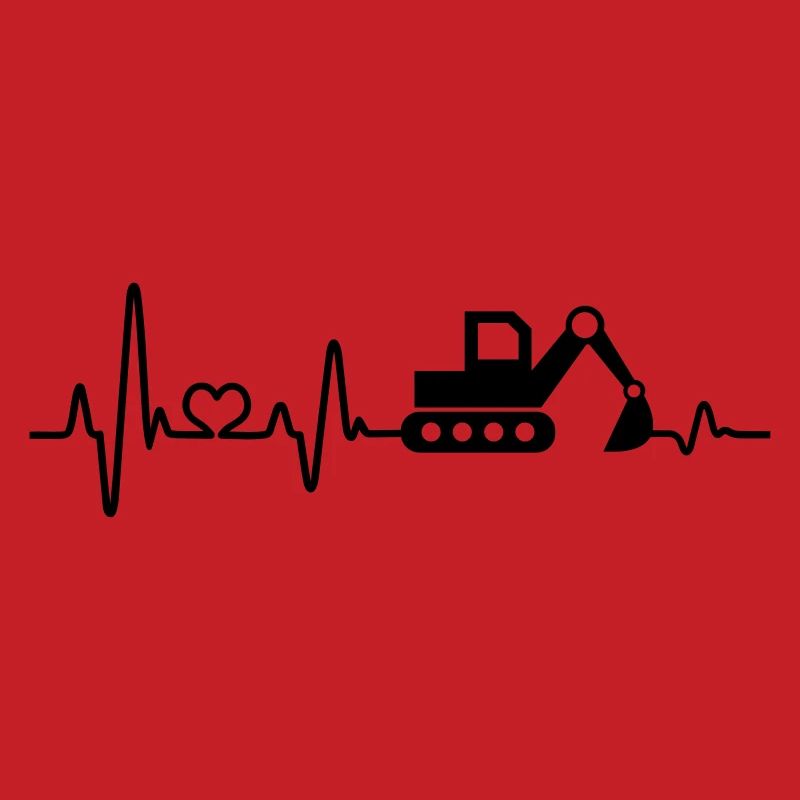 Bagger Baustelle Bauarbeiter Baggerfahrer Geschenk