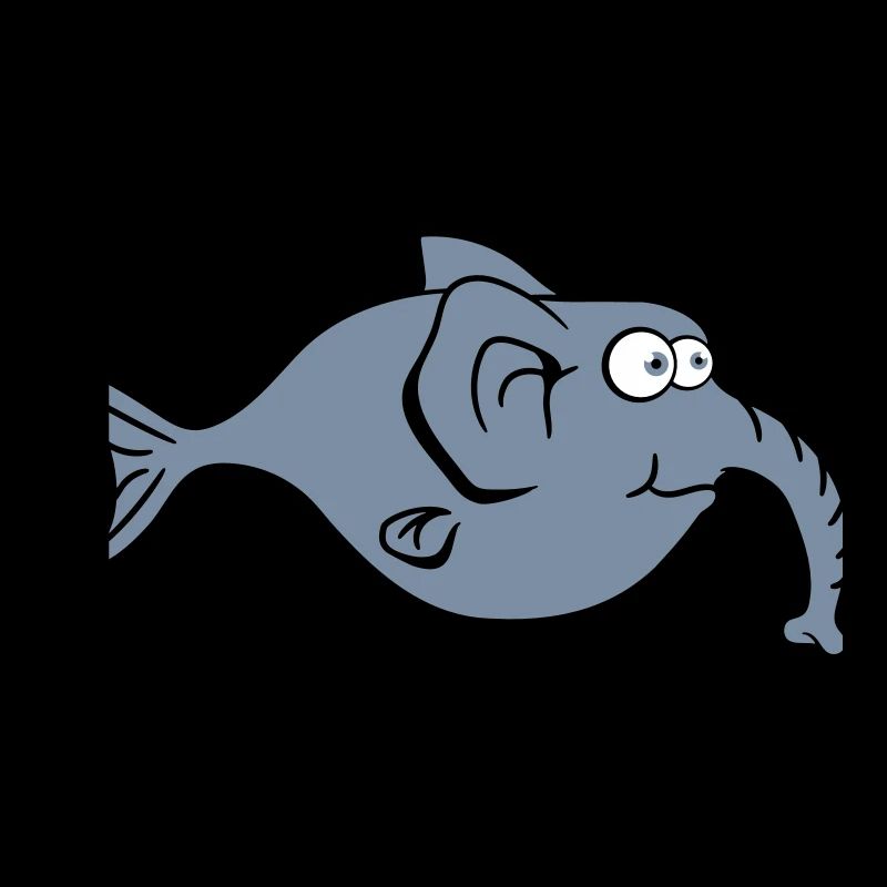 elephant trunk-thick fish funny comic