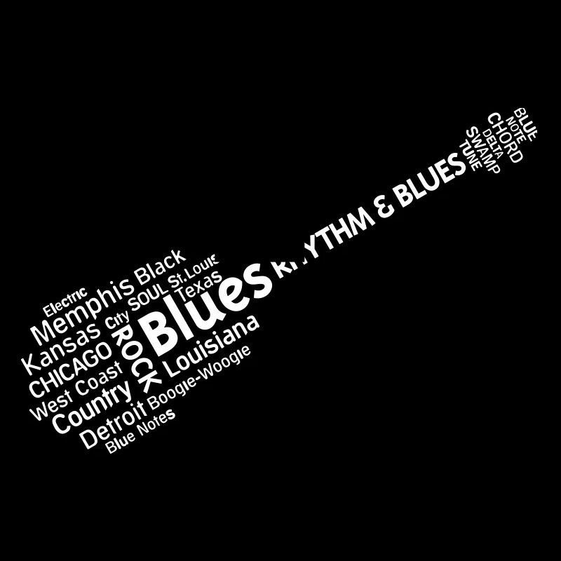 Blues tag cloud