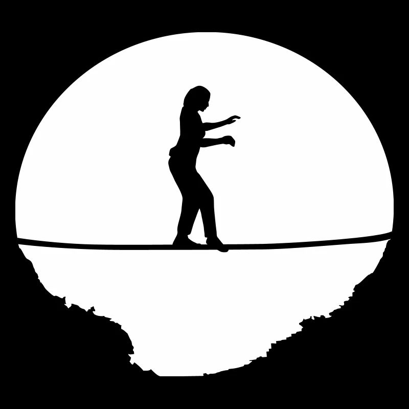 Slacklining Woman