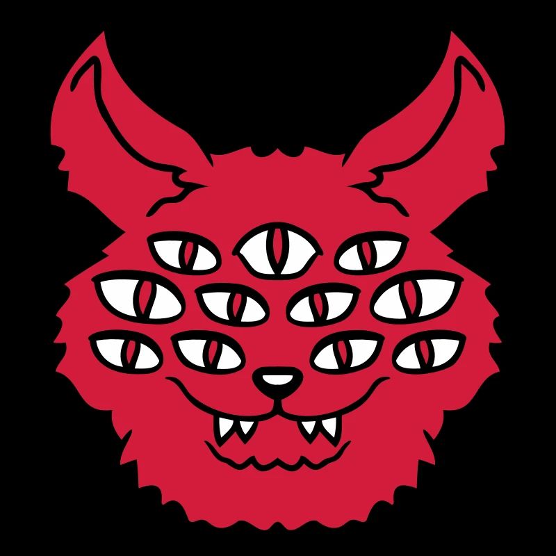 Cat Demon Many Eyes Devil Hell Evil Monster